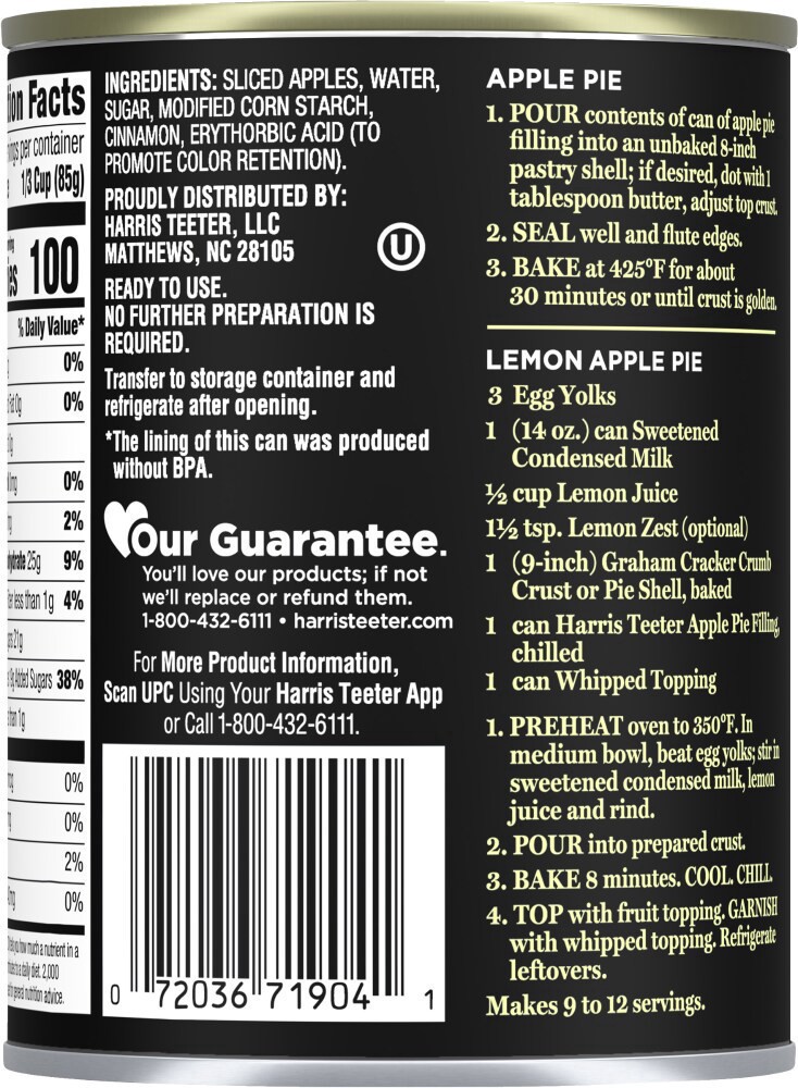 slide 2 of 4, Harris Teeter™ Apple Pie Filling, 21 oz