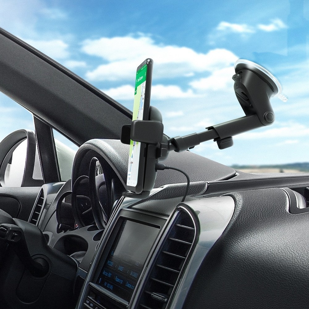 slide 5 of 6, Easy One Touch 4 Wireless Qi Fast-Charging Car Mount, 1 ct