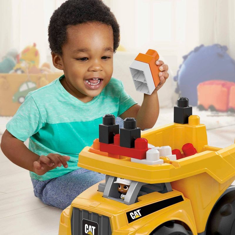 slide 2 of 10, MEGA BLOKS CAT Large Dump Truck Building Toy - 25pcs, 25 ct