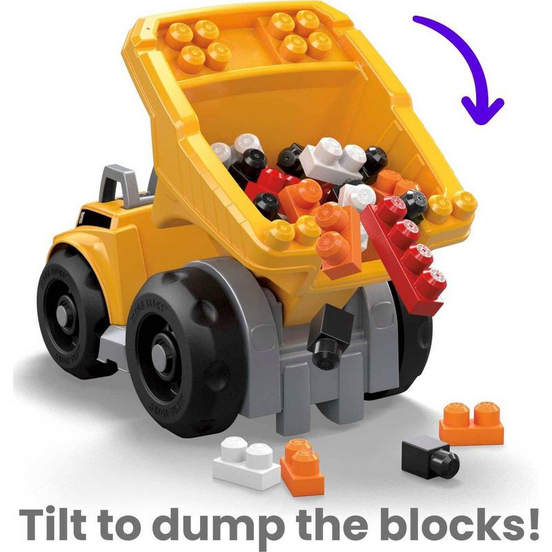 slide 3 of 10, MEGA BLOKS CAT Large Dump Truck Building Toy - 25pcs, 25 ct