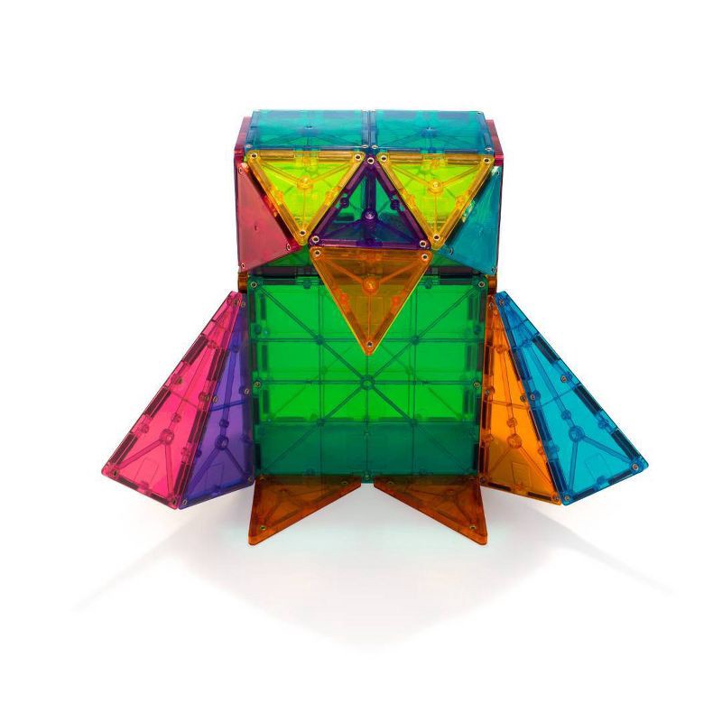 slide 5 of 6, MAGNA-TILES Clear Colors 37pc Set: Magnetic Building Toys for Math, Shapes, Creative Thinking & Engineering Skills, 37 ct