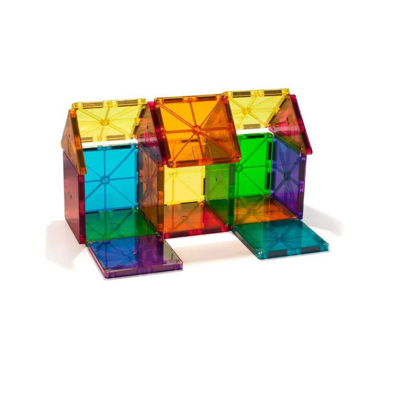 slide 6 of 6, MAGNA-TILES Clear Colors 37pc Set: Magnetic Building Toys for Math, Shapes, Creative Thinking & Engineering Skills, 37 ct