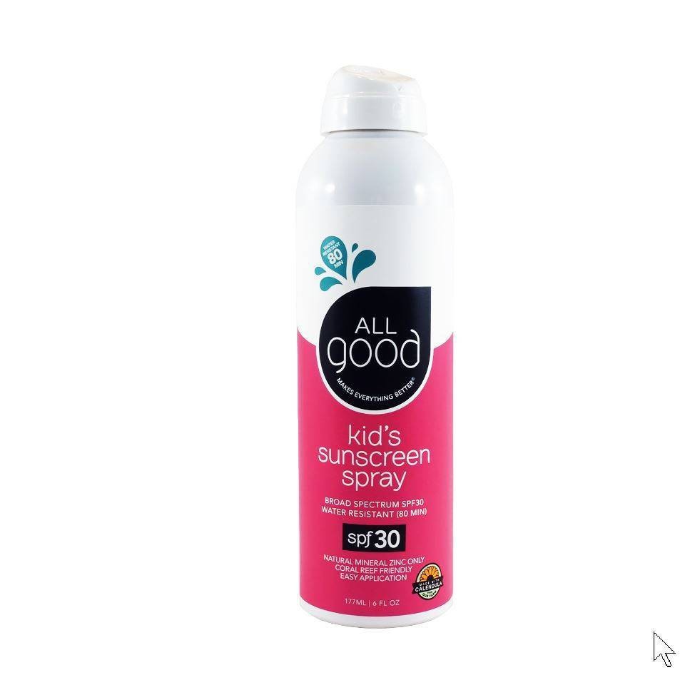 slide 1 of 6, All Good Kids Sunscreen Spray Water Resistant - SPF 30 - 6oz, 30 x 6 oz