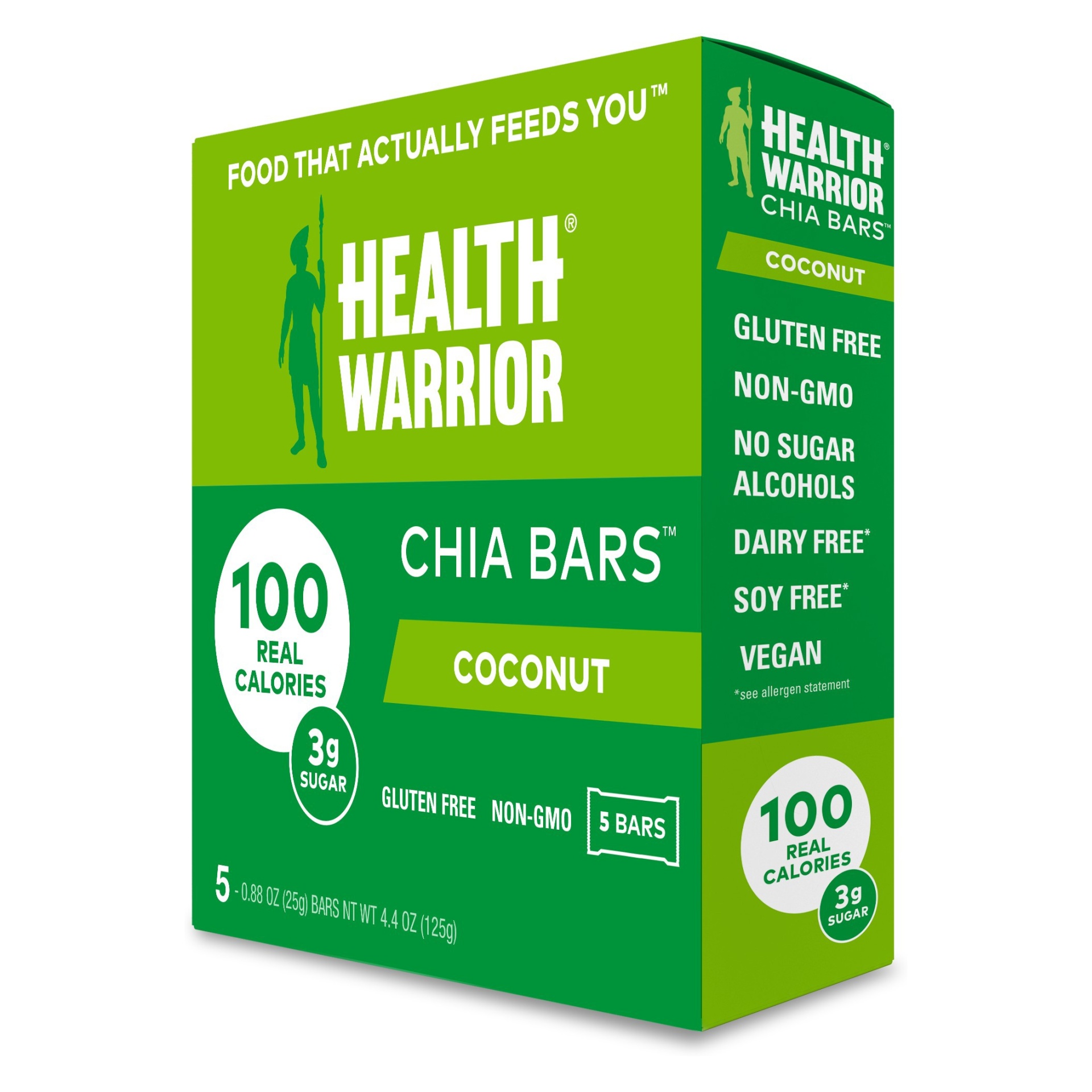 slide 1 of 1, Health Warrior Chia Coconut Bars, 5 ct; 0.89 oz