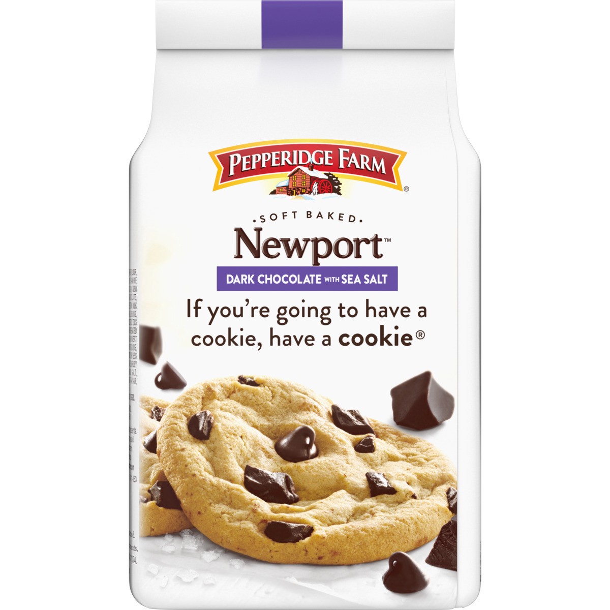 slide 12 of 12, Pepperidge Farm Soft Baked Newport Dark Chocolate Cookies with Sea Salt, 8.600 oz