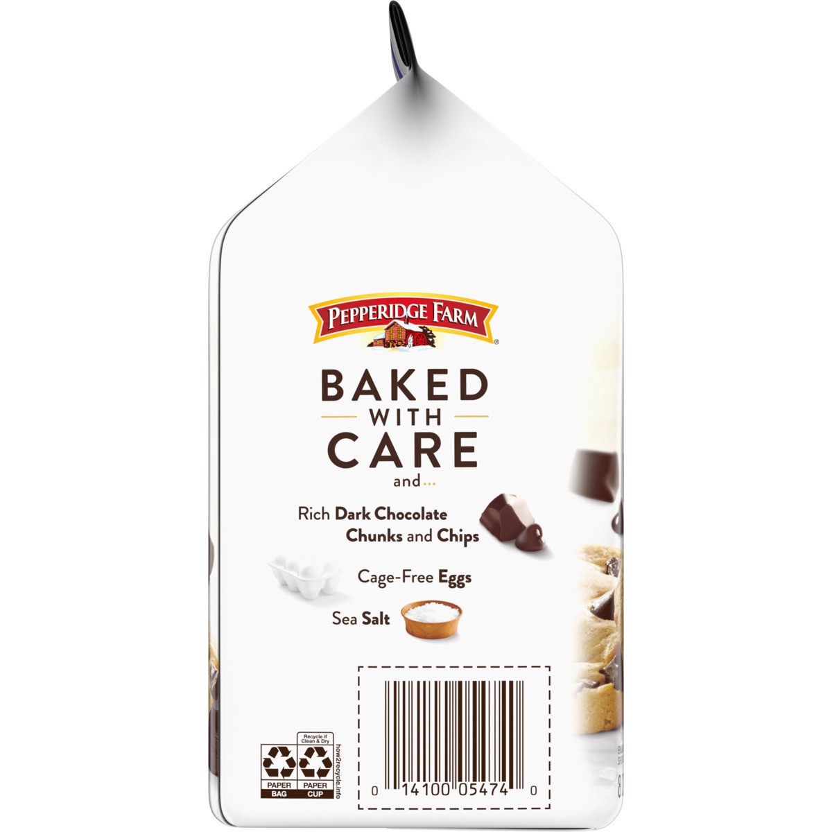 slide 11 of 12, Pepperidge Farm Soft Baked Newport Dark Chocolate Cookies with Sea Salt, 8.600 oz