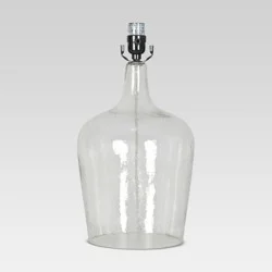 Artisan Glass Jug Large Lamp Base Clear Includes Energy Efficient Light Bulb - Threshold™: ETL Listed, No Shade Included