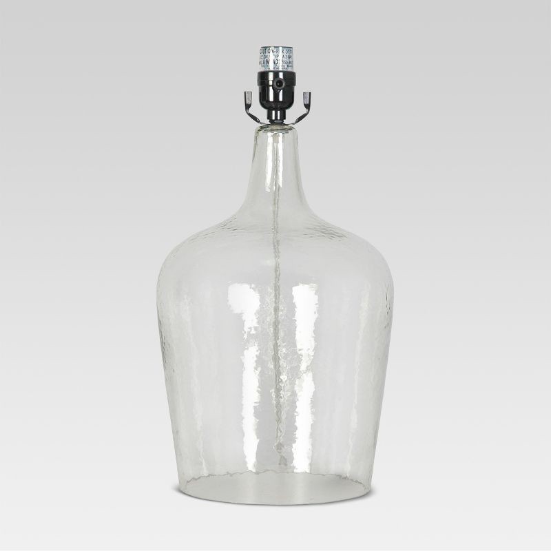slide 1 of 1, Artisan Glass Jug Large Lamp Base Clear - Threshold™: ETL Listed, No Assembly, 3-Way Switch, 1 ct