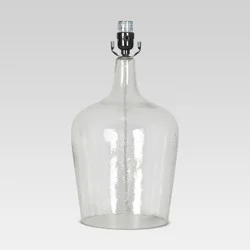 Artisan Glass Jug Large Lamp Base Clear - Threshold™: ETL Listed, No Assembly, 3-Way Switch