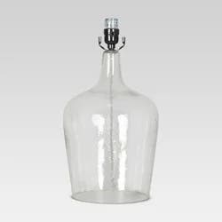 Artisan Glass Jug Large Lamp Base Clear - Threshold™: ETL Listed, No Assembly, 3-Way Switch