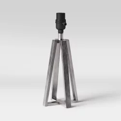 Linear Small Lamp Base Silver - Threshold