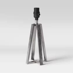 Linear Small Lamp Base Silver - Threshold