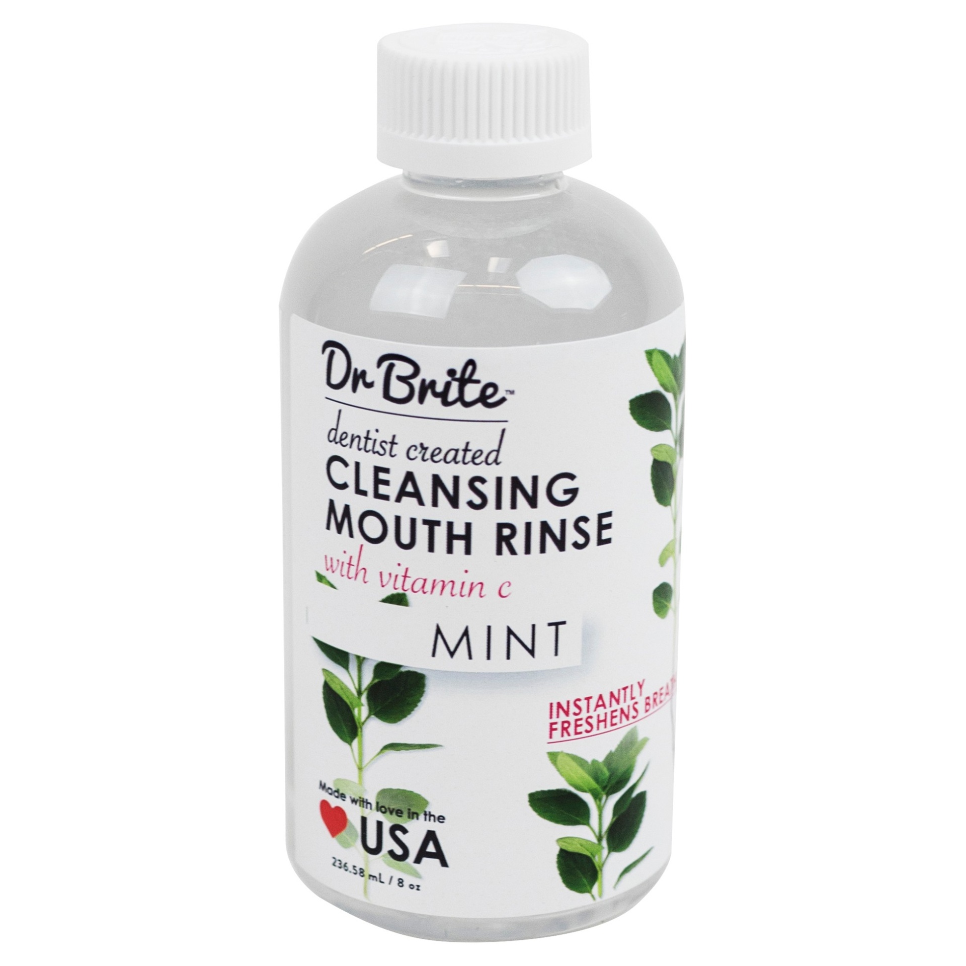 slide 1 of 1, Dr. Brite Mint Cleansing Mouth Rinse, 8 fl oz