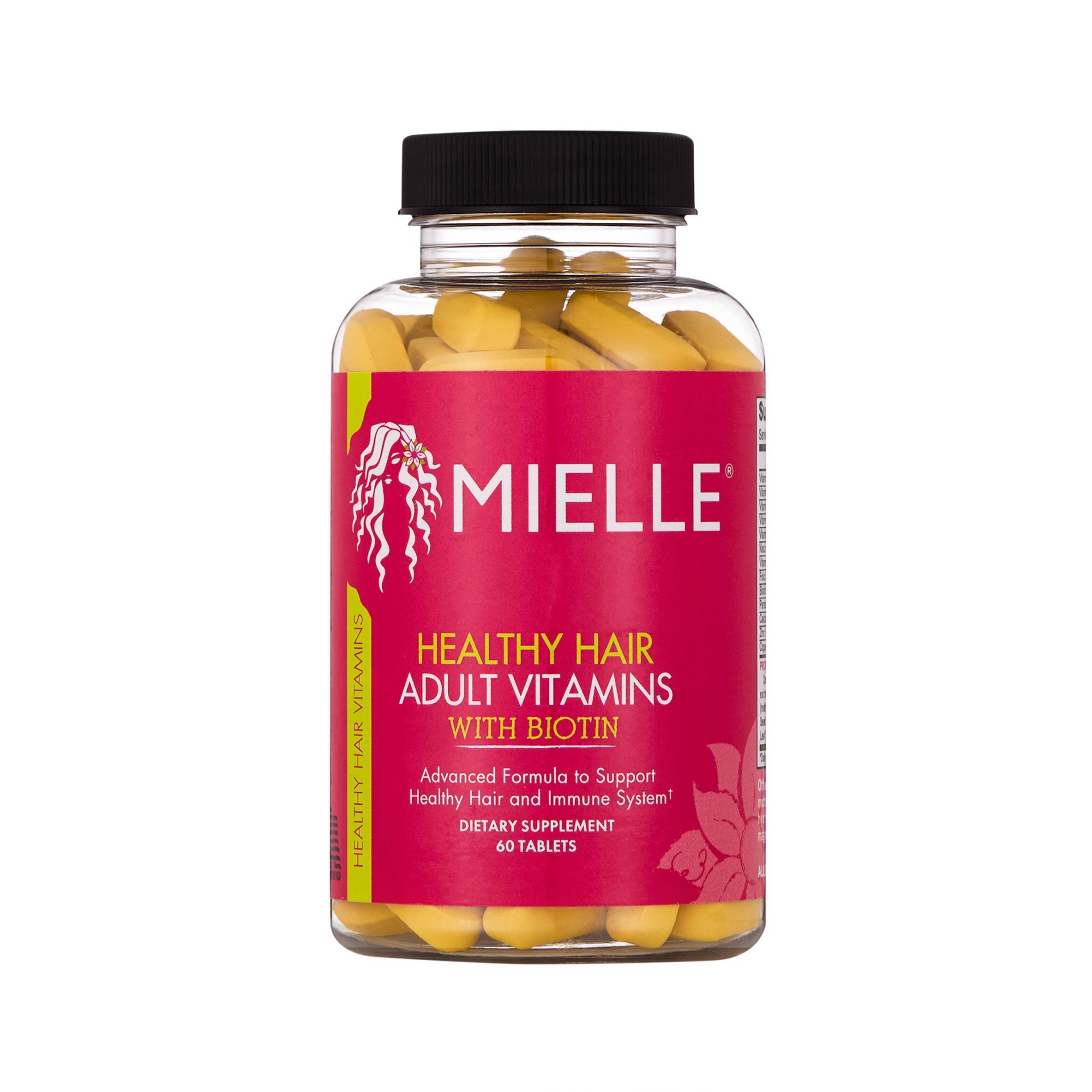 slide 1 of 1, Mielle Organics Adult Healthy Hair Formula With Biotin, 60 ct