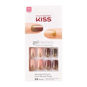 slide 1 of 1, Kiss Gel Fantasy Ready-To-Wear Gel Manicure Kit, 28Ct, Night Show, 1 ct