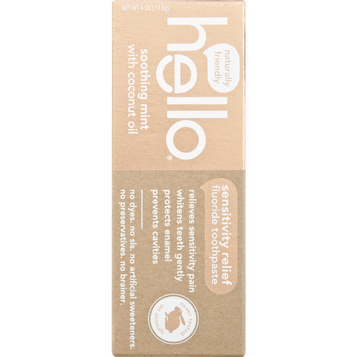 slide 5 of 10, Hello Sensitivity Relief Soothing Mint Fluoride Toothpaste, 4 oz