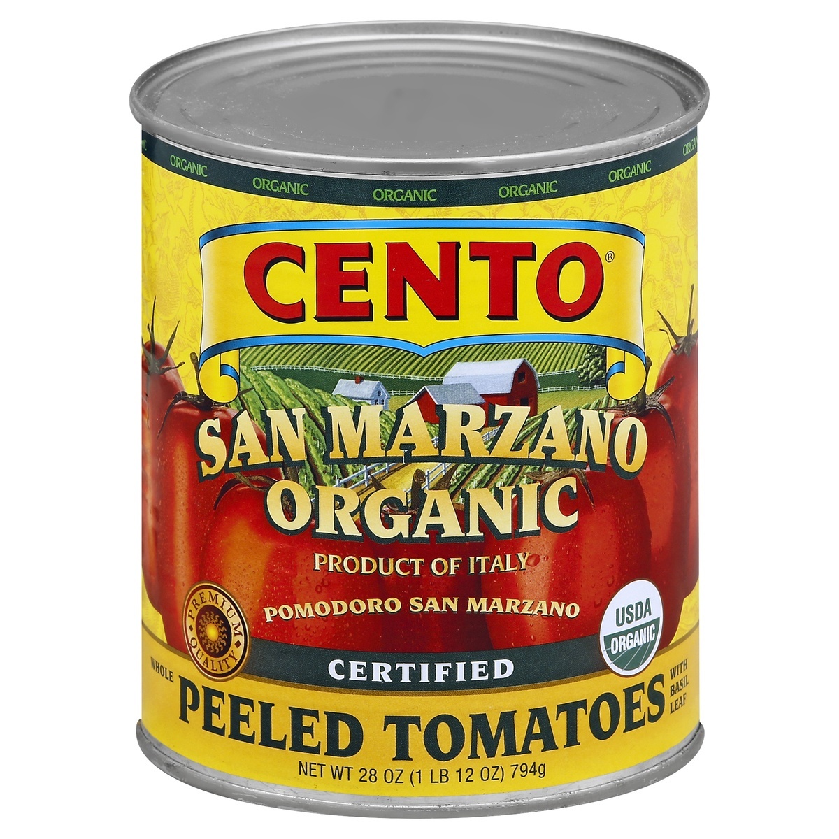 slide 1 of 2, Cento Organic San Marzano Peeled Tomatoes, 28 oz