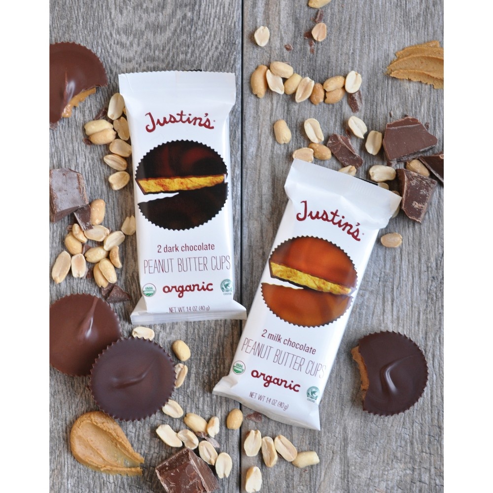 Justin's Organic Dark Peanut Butter Cups (40g)