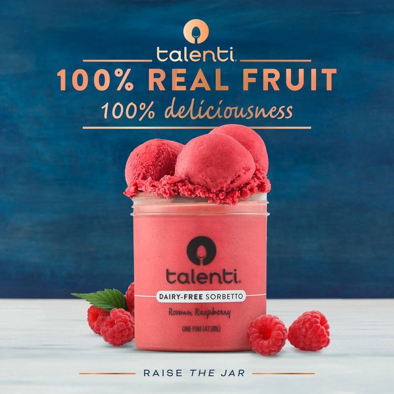 slide 4 of 8, Talenti Dairy-Free Frozen Roman Raspberry Sorbetto - 16oz, 16 oz