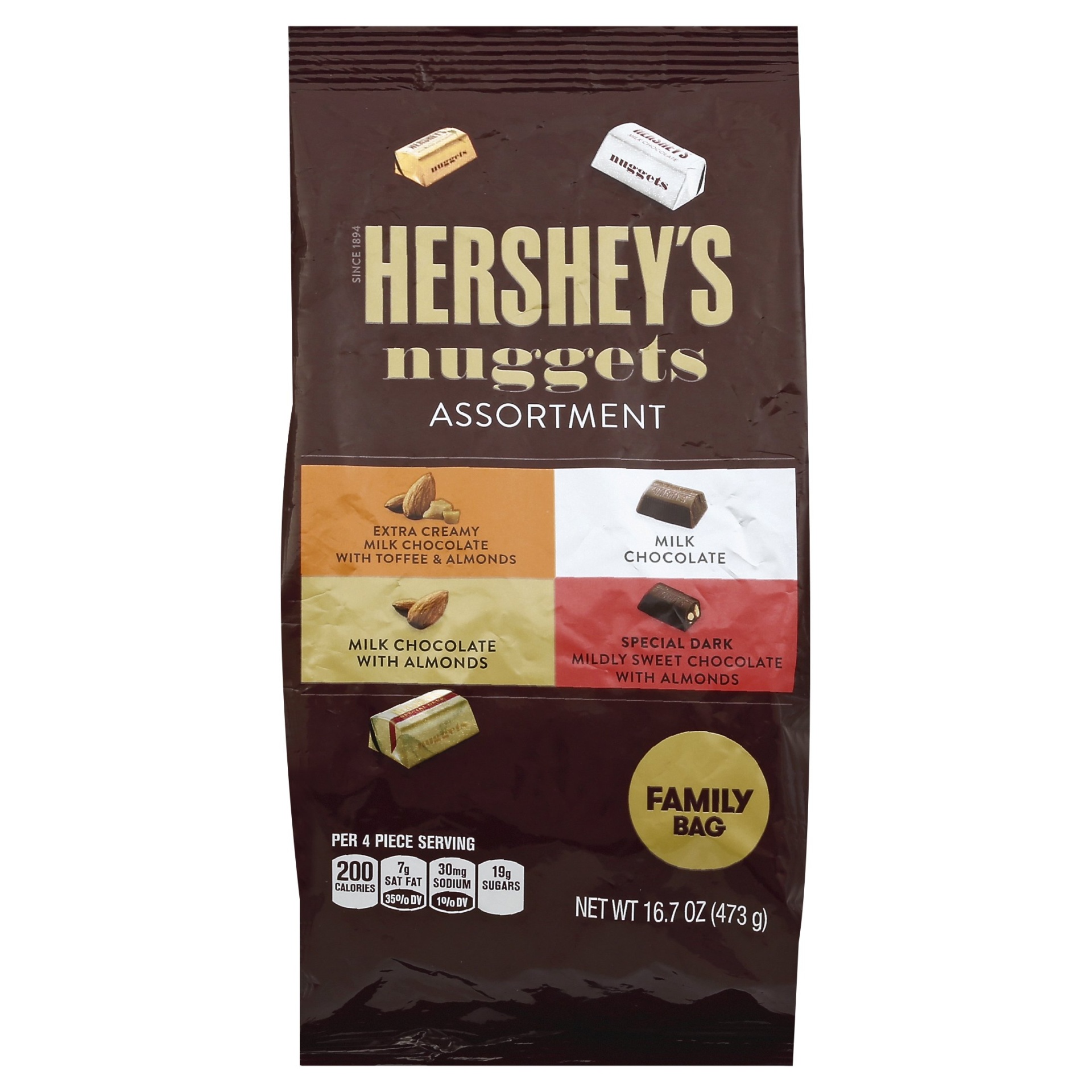 slide 1 of 5, Hershey's Nuggets Assorted Family Bag, 16.7 oz