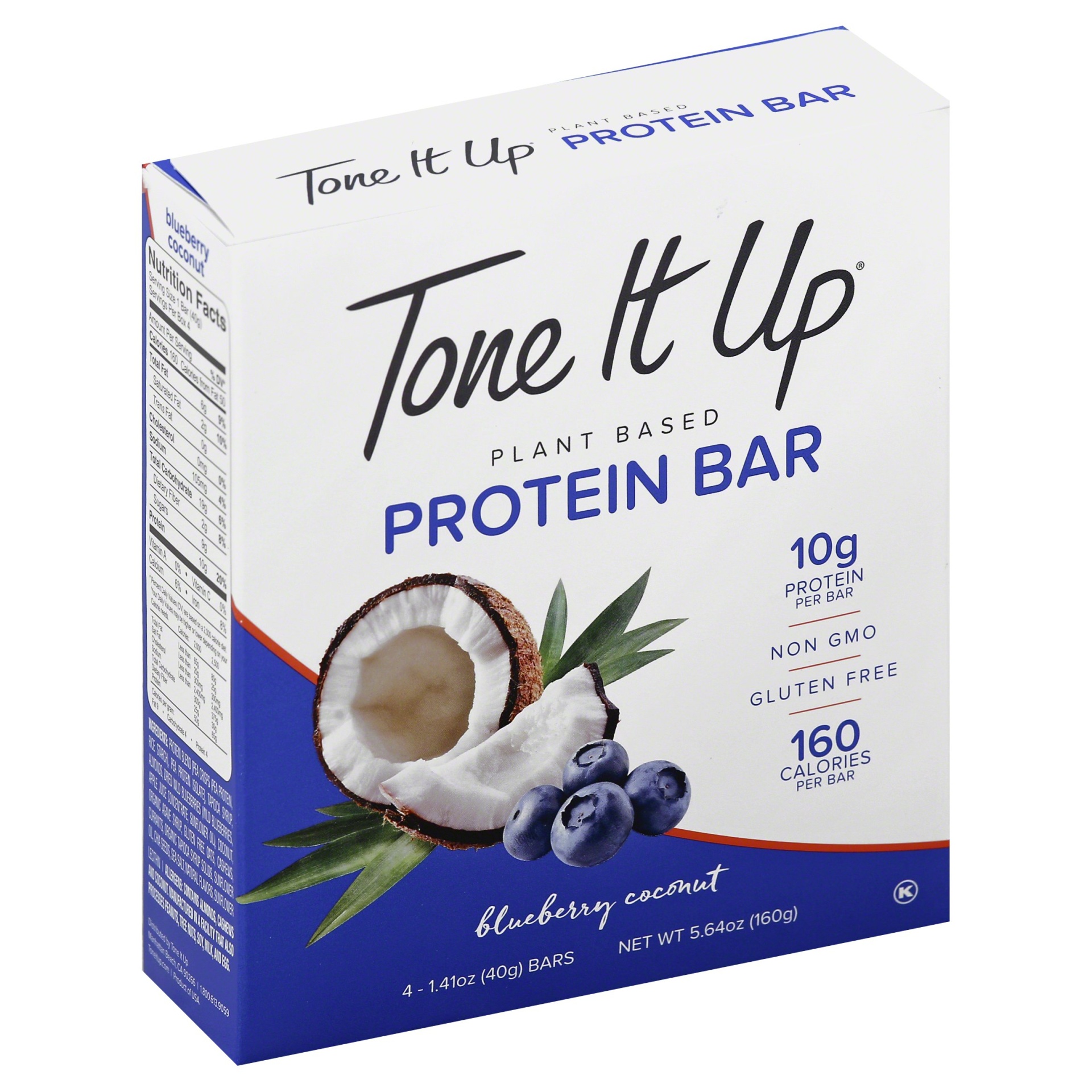 slide 1 of 5, Tone It Up Protein Bar - Blueberry Coconut, 4 ct