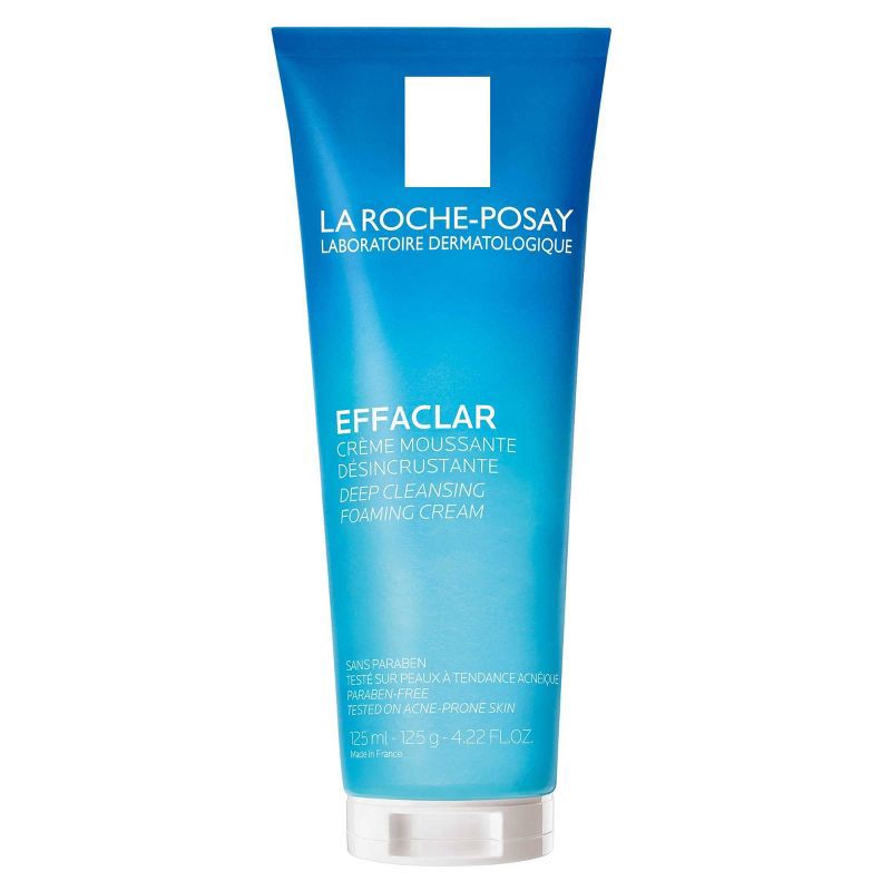 slide 1 of 6, La Roche Posay Effaclar Deep Cleansing Foaming Cream Face Cleanser - Unscented - 4.2oz, 4.2 oz