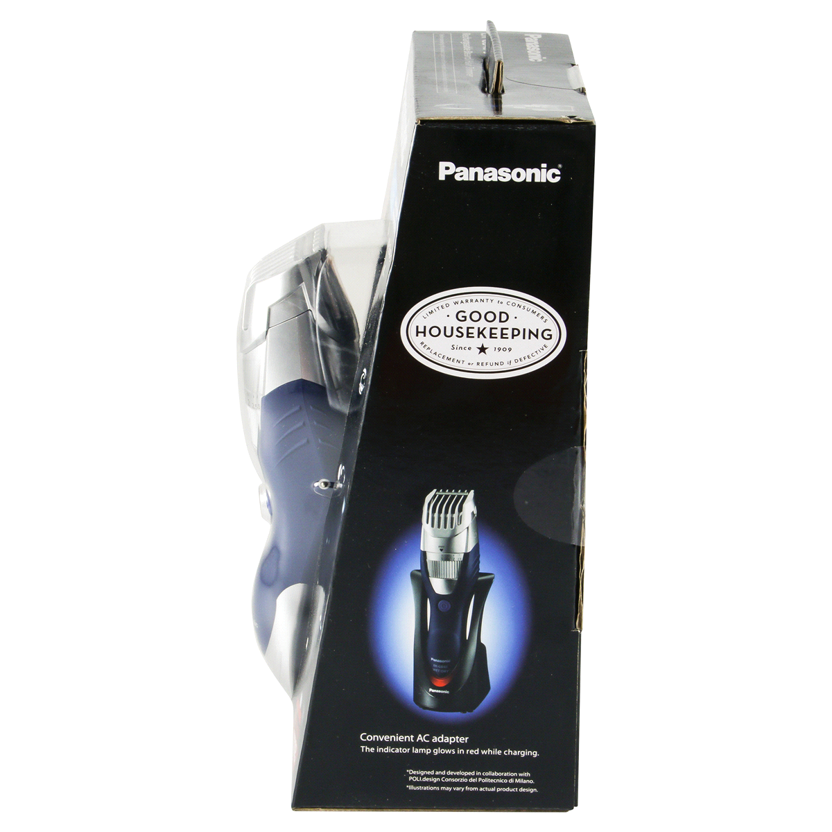 slide 8 of 11, Panasonic Hair-Beard & Body Wet & Dry Men's Rechargeable Electric Trimmer - ER-GB40-S, 1 ct