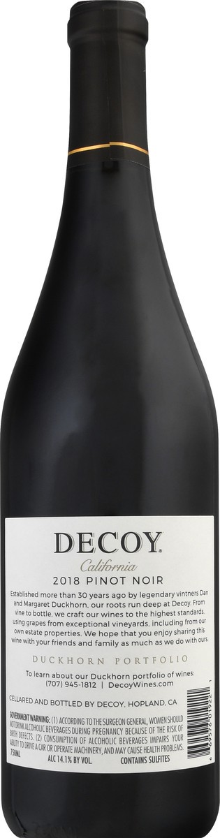 slide 5 of 9, Decoy Pinot Noir, 750 ml