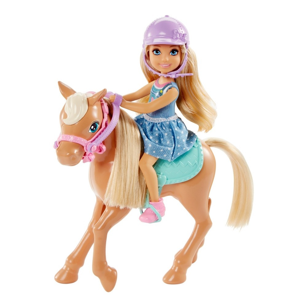 slide 2 of 8, Barbie Chelsea Doll & Pony Playset, 1 ct