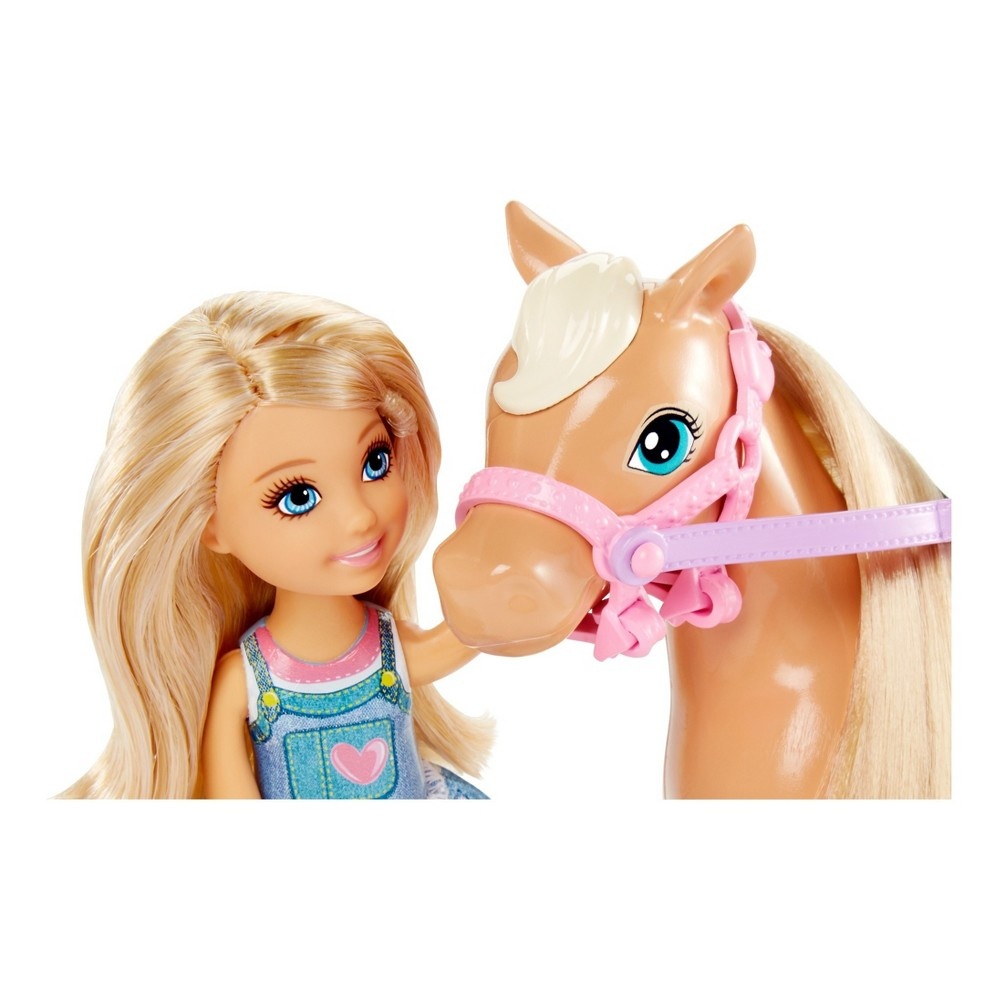 slide 3 of 8, Barbie Chelsea Doll & Pony Playset, 1 ct