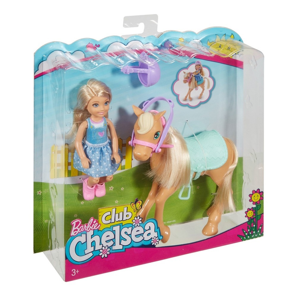 slide 5 of 8, Barbie Chelsea Doll & Pony Playset, 1 ct