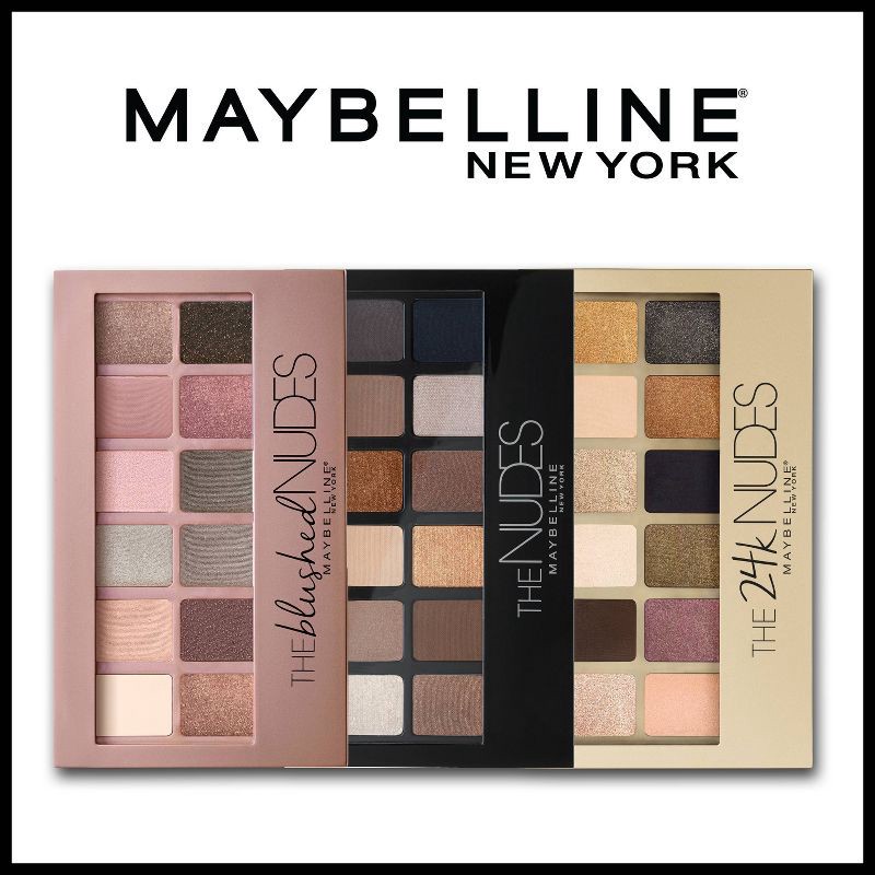 slide 7 of 9, Maybelline The Blushed Nudes Eye Shadow - Palette 20 - 0.34oz, 20 x 0.34 oz