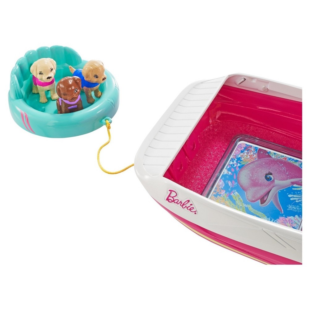 slide 3 of 4, Barbie Dolphin Magic Ocean View Boat Playset, 1 ct