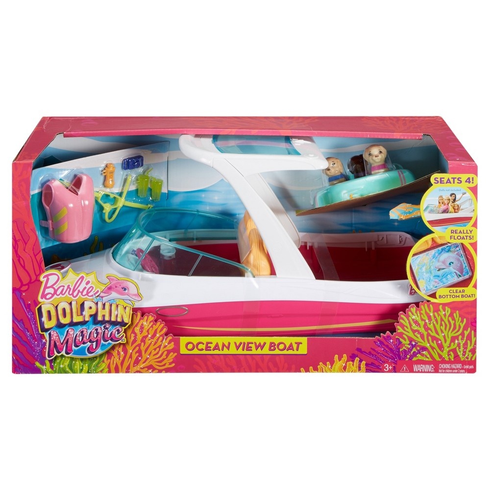 slide 4 of 4, Barbie Dolphin Magic Ocean View Boat Playset, 1 ct