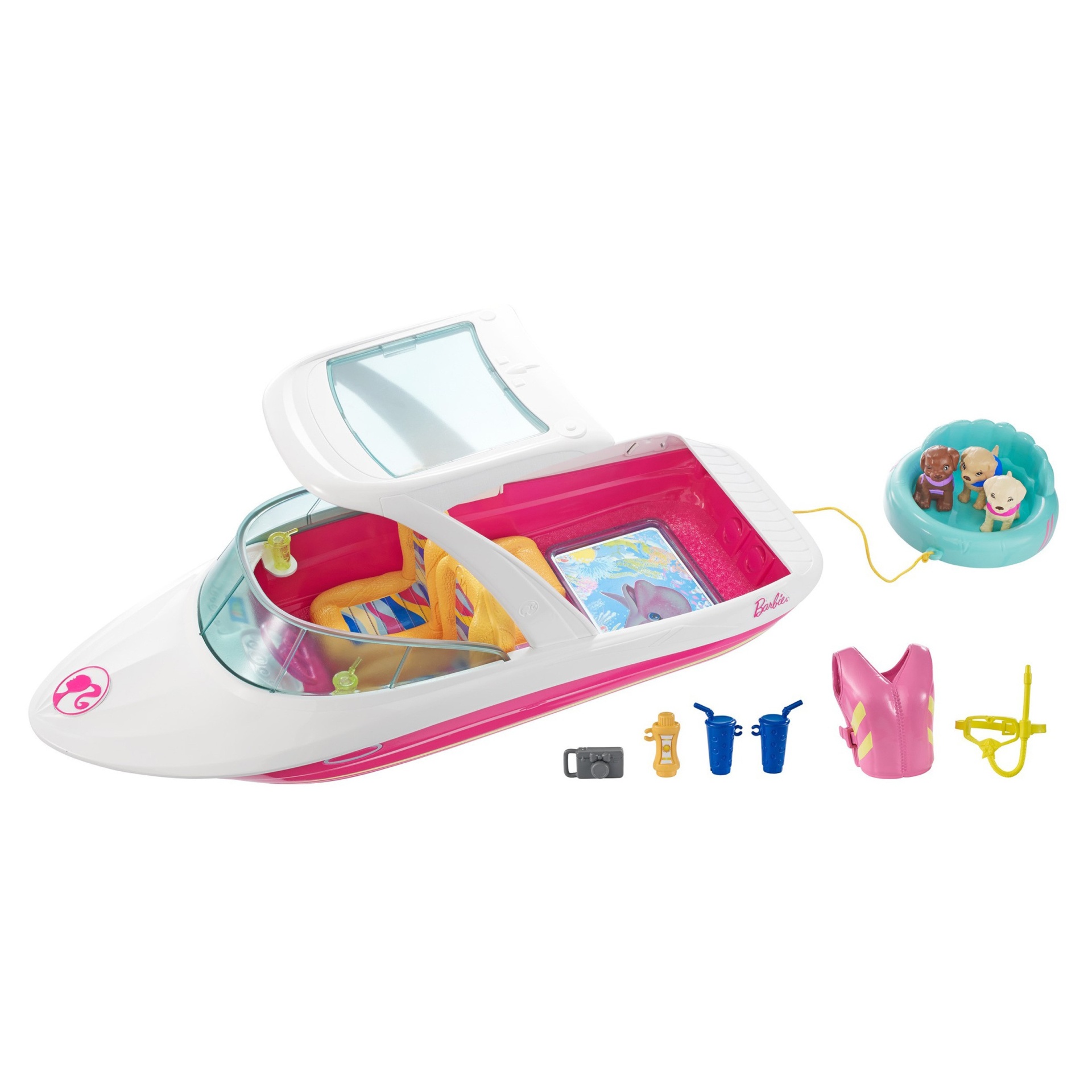 slide 1 of 4, Barbie Dolphin Magic Ocean View Boat Playset, 1 ct