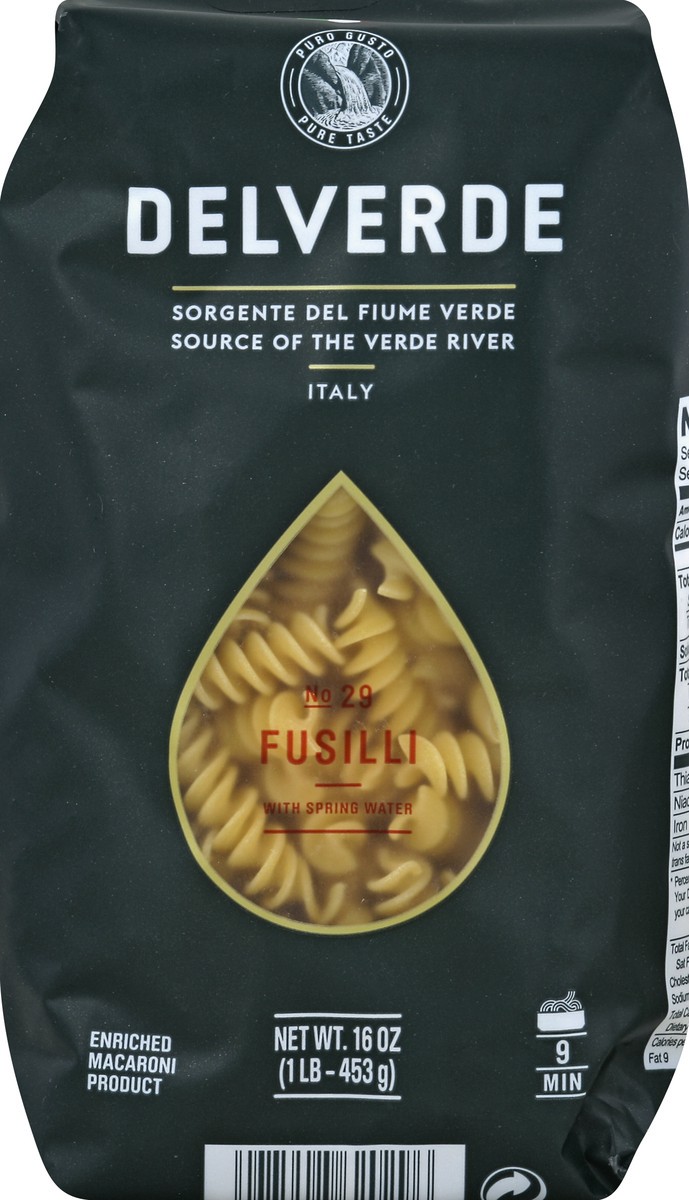 slide 4 of 5, Delverde Fusilli, No. 29, 16 oz