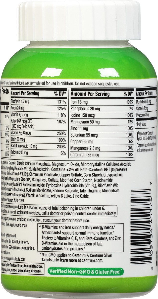 slide 7 of 9, Centrum Tablets, 200 ct