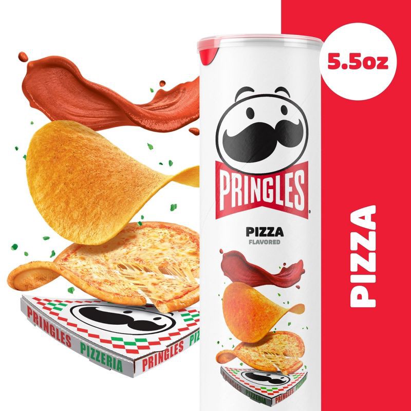 slide 3 of 9, Pringles Pizza Flavored Potato Crisps Chips - 5.5oz, 5.5 oz
