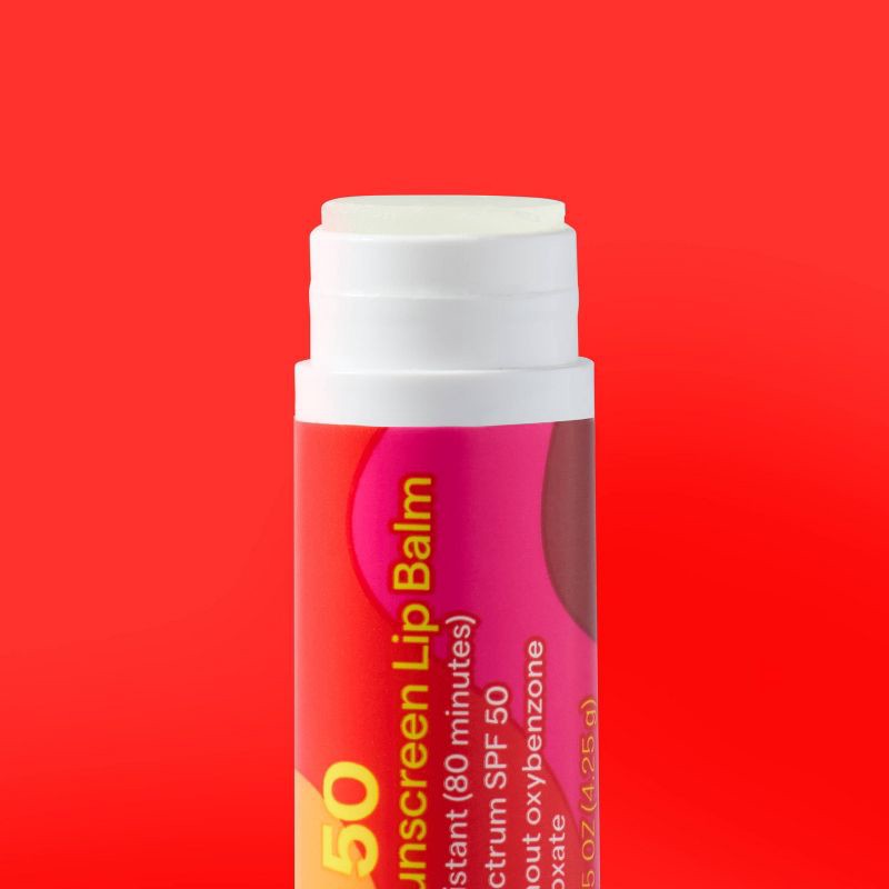 slide 2 of 6, Sport Sunscreen Lip Balm - SPF 50 - 0.3oz - up&up™, 50 x 0.3 oz