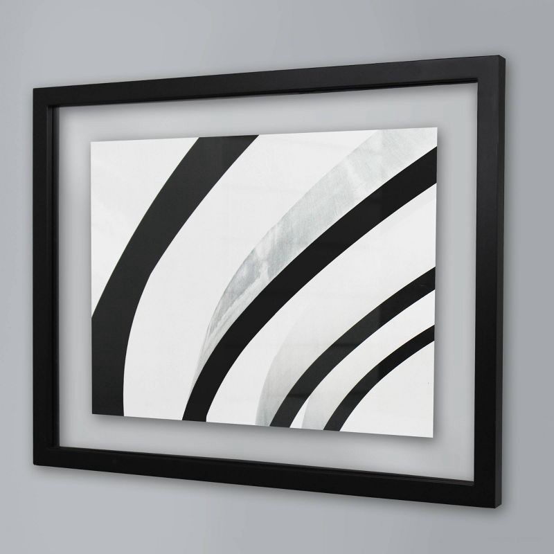 slide 2 of 4, 8" x 10" Thin Gallery Float Frame Black - Threshold™, 1 ct