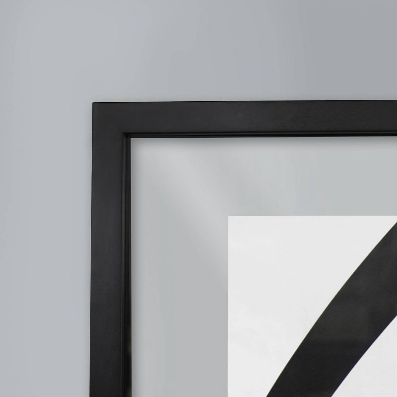 slide 3 of 4, 8" x 10" Thin Gallery Float Frame Black - Threshold™, 1 ct