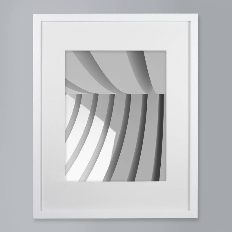 slide 2 of 6, 16" x 20" Matted to 11"x 14" Thin Gallery Frame White - Threshold™, 1 ct