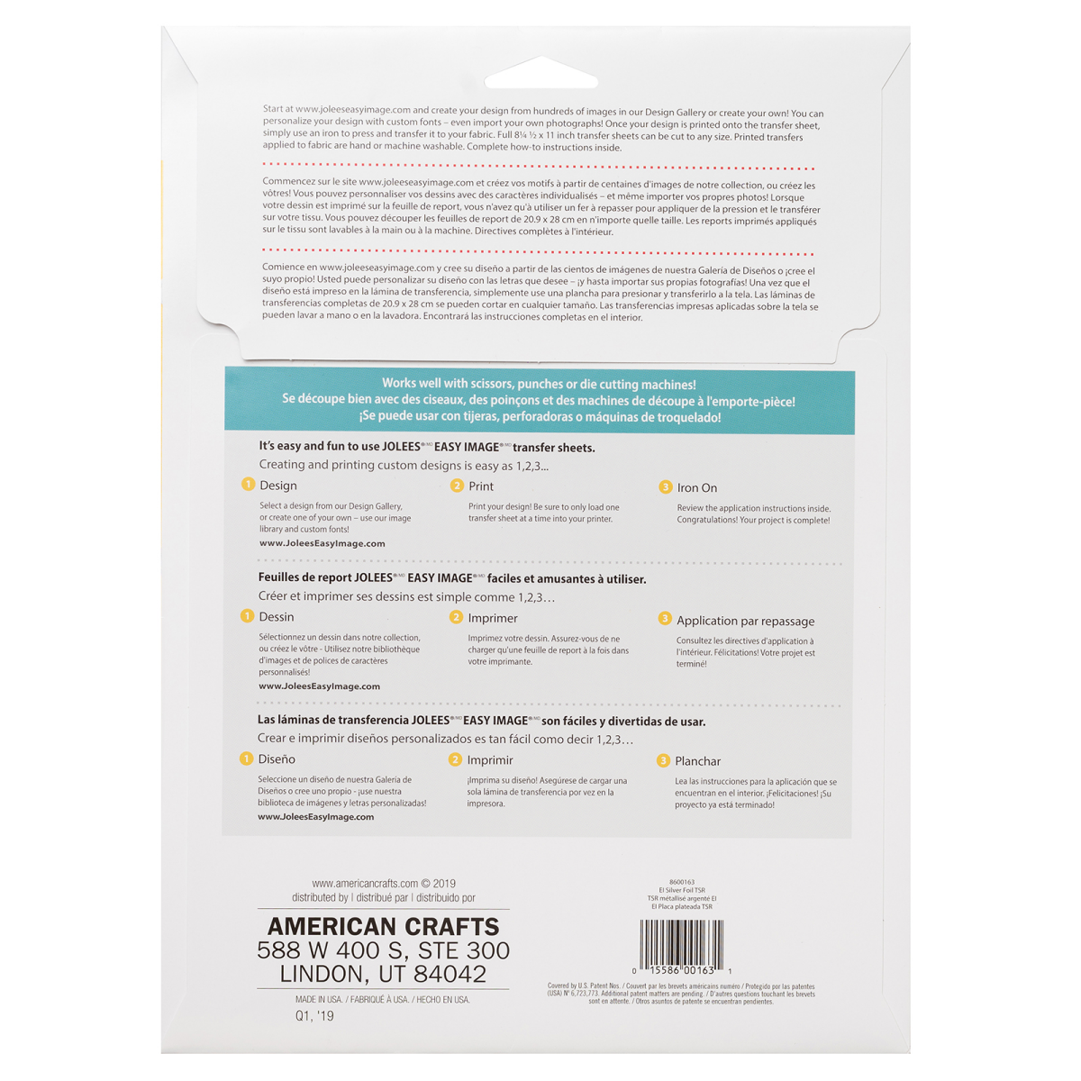 slide 2 of 2, Easy-Image Silver Foil Transfer Paper, 12.22