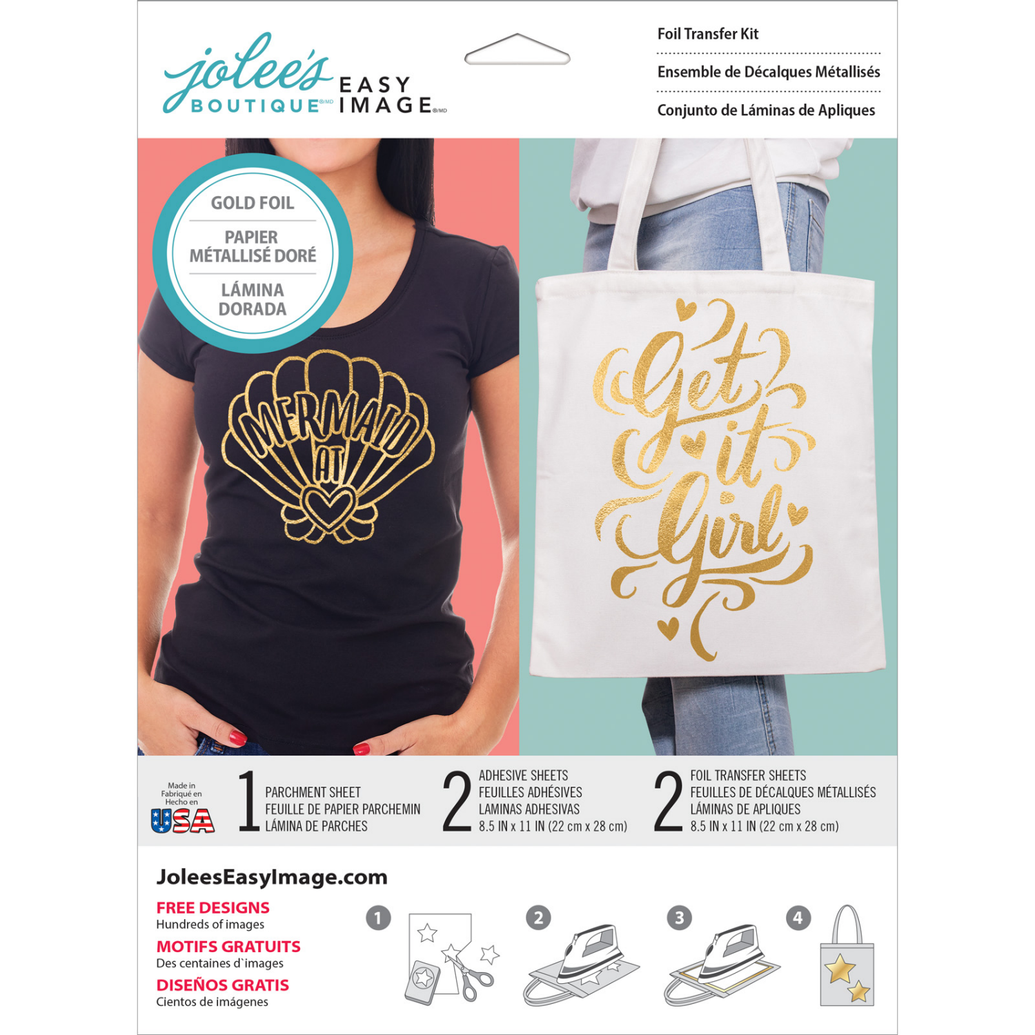 slide 1 of 2, Easy-Image Gold Foil Transfer Paper, 12.22