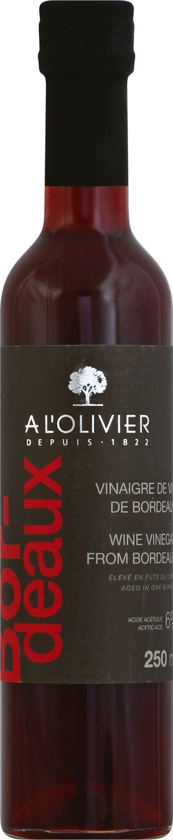 slide 2 of 2, A L'Olivier Red Wine Bordeaux Vinegar, 8.4 fl oz