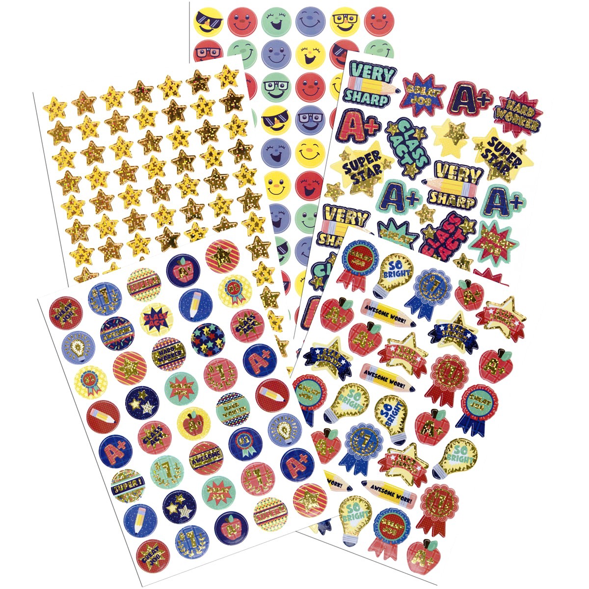 slide 2 of 2, Sticko Stickers Teacher Reward Flip Pack, 259 ct