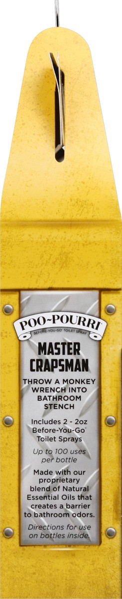 slide 3 of 4, Poo-Pourri Master Crapsman Gift Set Royal Flush/Trap-A-Crap Toilet Spray Bottle 2 ea, 2 ct