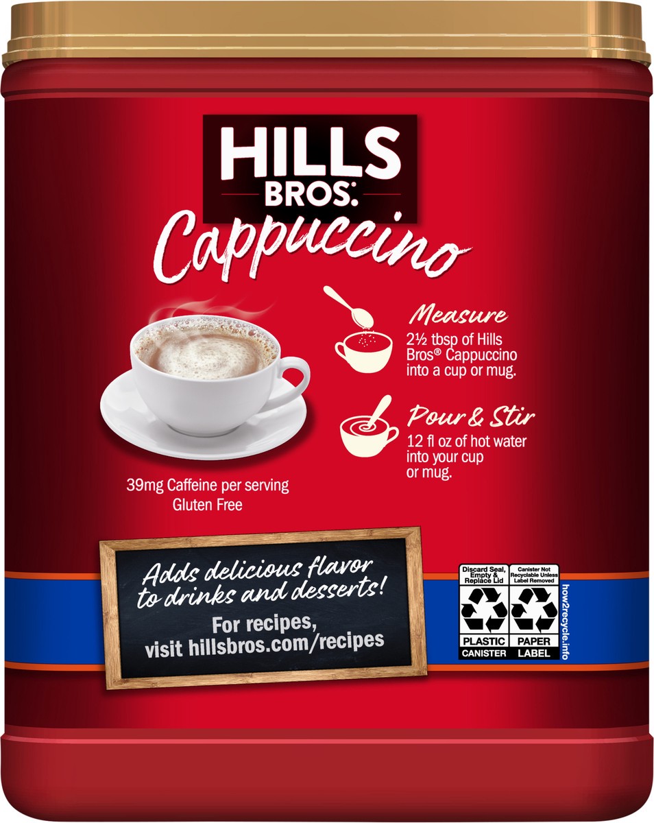 slide 5 of 9, Hills Bros. Cappuccino Fat Free French Vanilla Drink Mix 16 oz, 16 oz