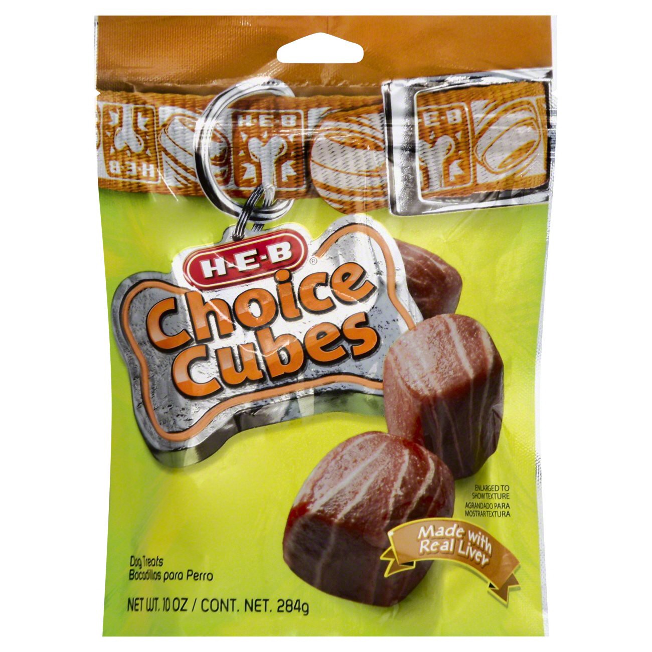 slide 1 of 1, H-E-B Choice Cubes Dog Treats, 10 oz