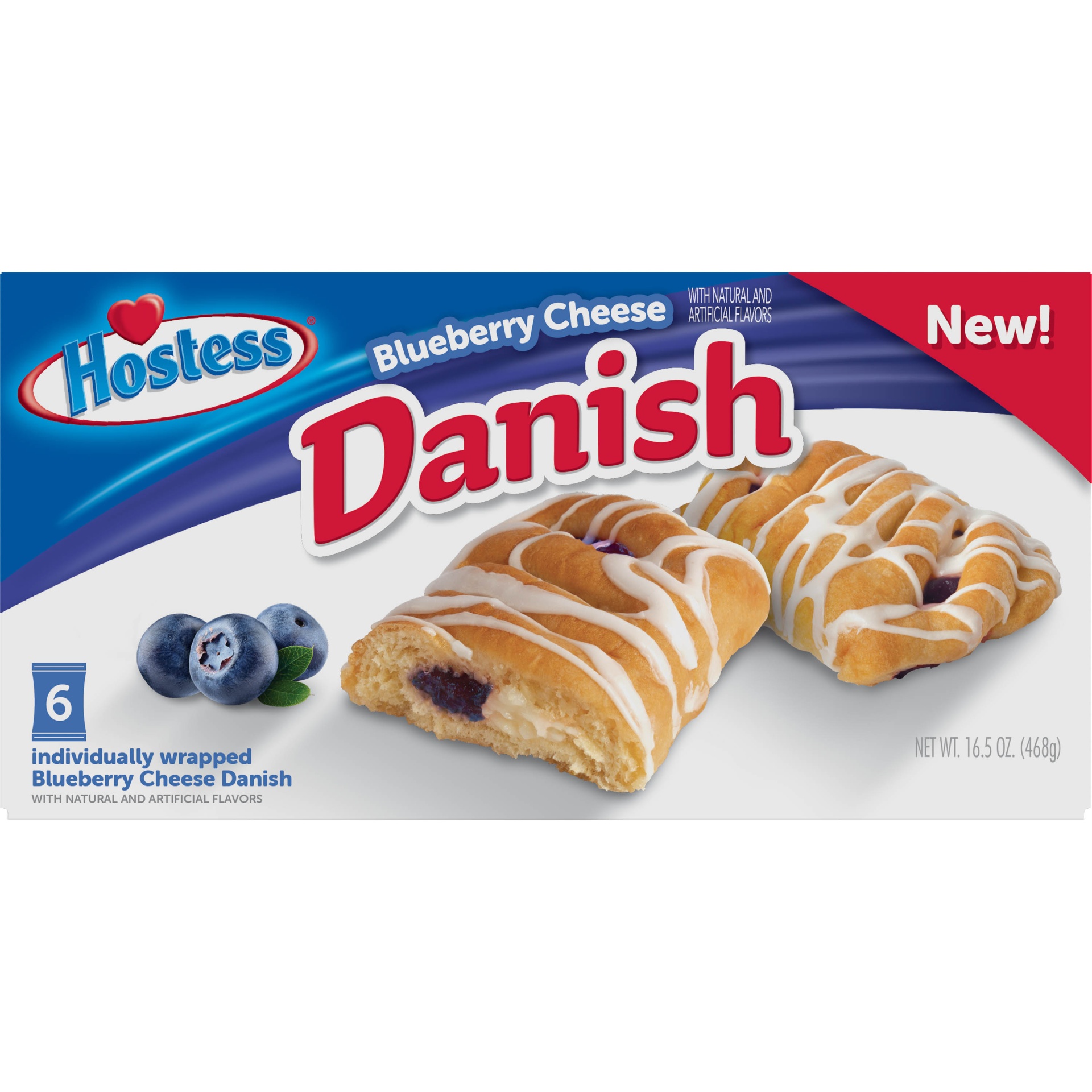 Hostess Blueberry Cheese Danish 16.5 oz Shipt